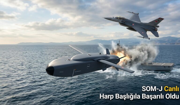 SOM-J Füzesi Canlı Harp Başlığıyla Başarılı Oldu