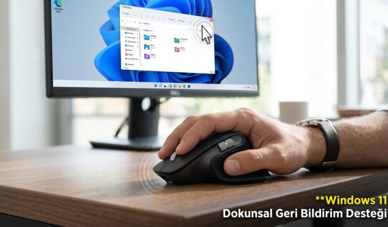 Windows 11 Dokunsal Geri Bildirim Desteği Alıyor