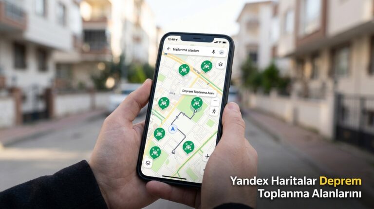 Yandex Haritalar Deprem Toplanma Alanlarını Ekledi