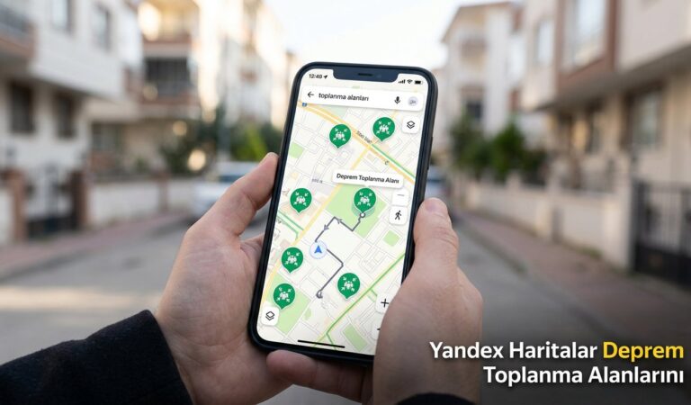 Yandex Haritalar Deprem Toplanma Alanlarını Ekledi
