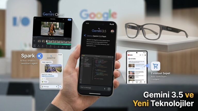 Google I/O 2026 Özeti: Gemini 3.5 ve Yeni Teknolojiler
