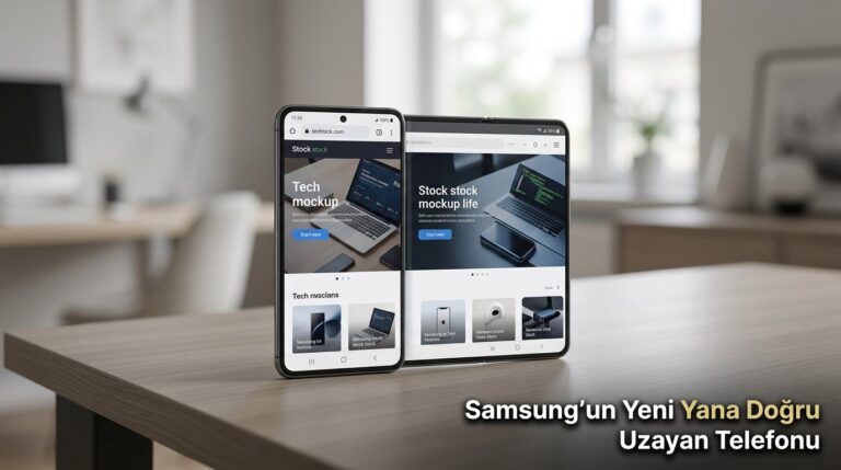 Samsung'un Yeni Yana Doğru Uzayan Telefonu