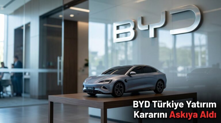 BYD Türkiye Yatırım Kararını Askıya Aldı