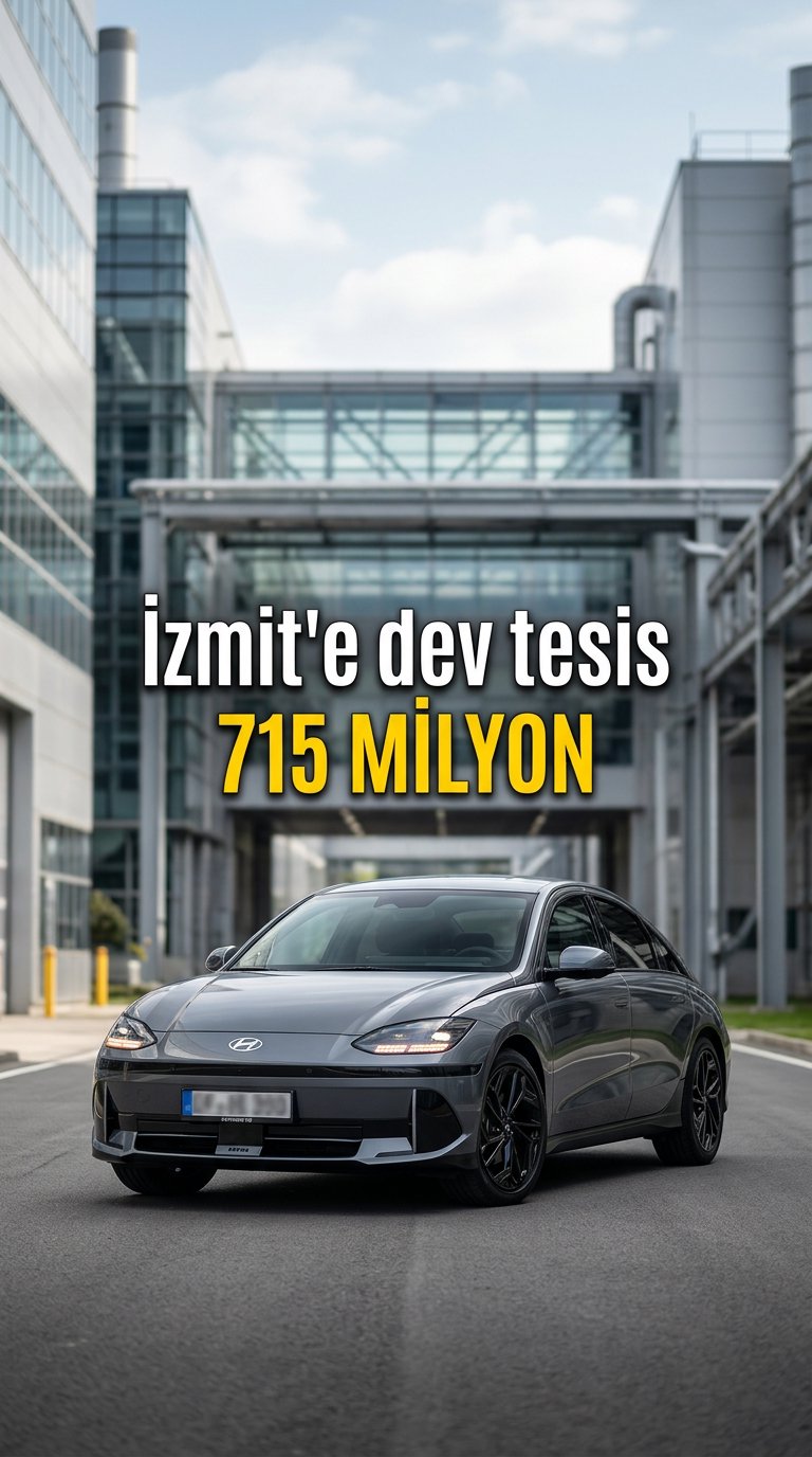 Hyundai'den Türkiye'ye 715 milyon euroluk yatırım: İzmit'te batarya tesisi