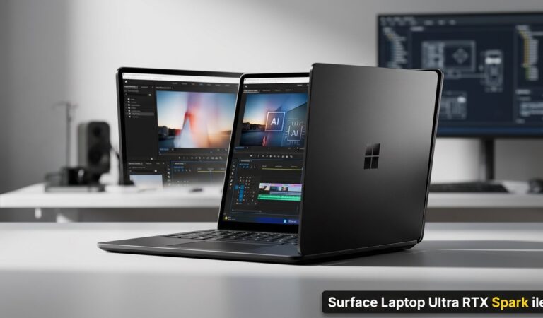 Microsoft Surface Laptop Ultra RTX Spark ile Geldi