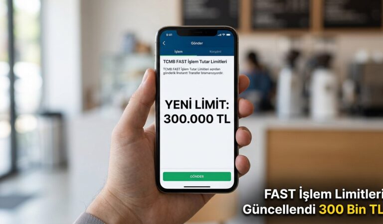 FAST İşlem Limitleri Güncellendi: Yeni Sınır 300 Bin TL